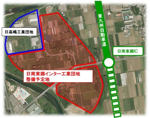 日南東郷インター工業団地(位置図)