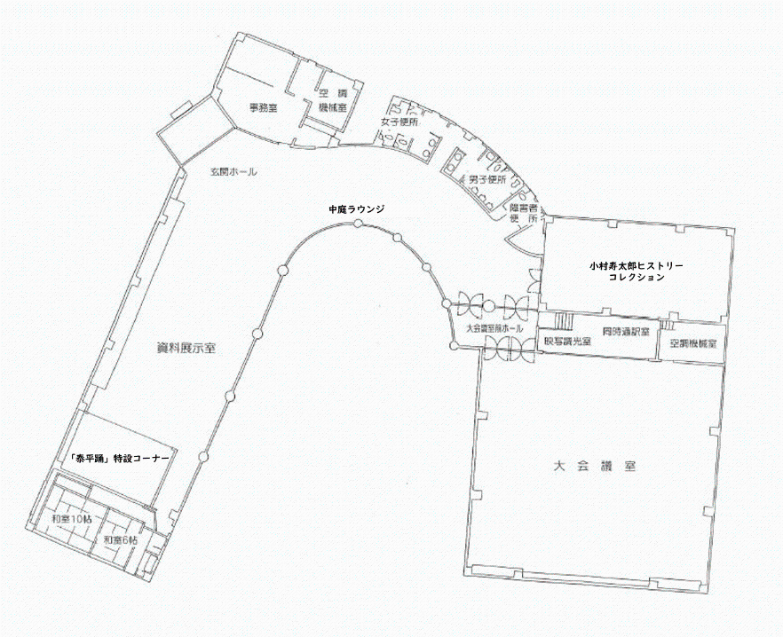 小村寿太郎記念館館内図