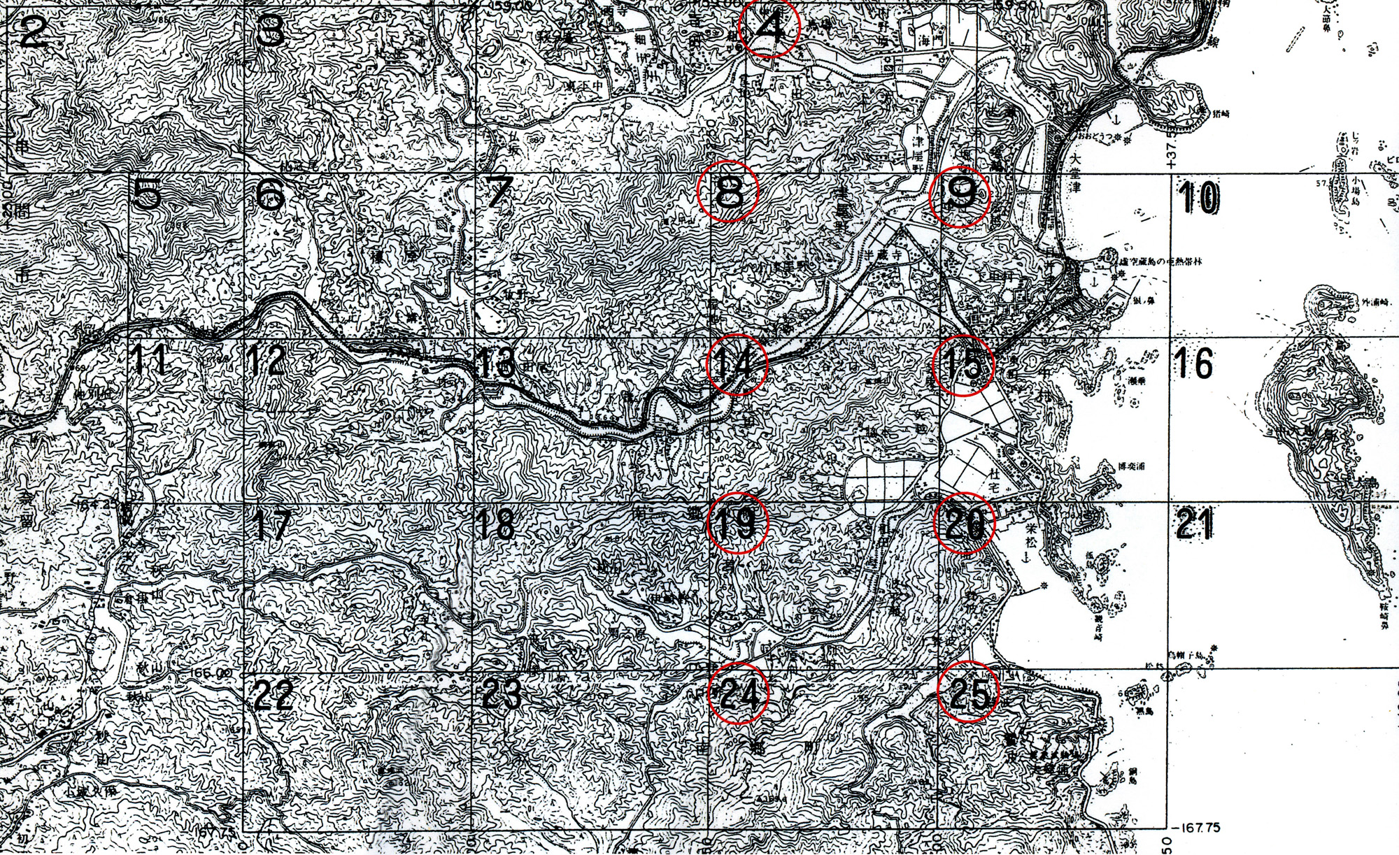 (南郷)部分図（白図）一覧