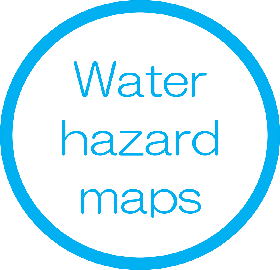 Water hazard maps